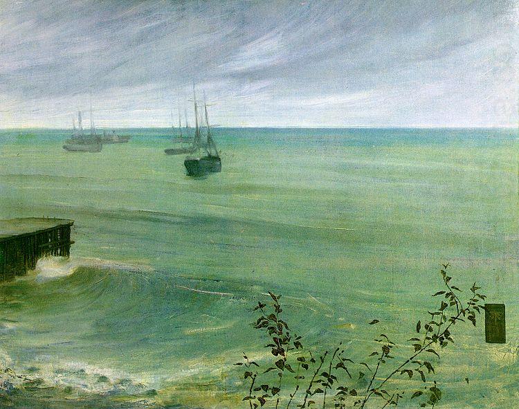 James Abbott McNeil Whistler Symphony in Grey and Green china oil painting image